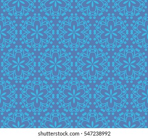 Color design geometric pattern. Seamless vector illustration blue color.