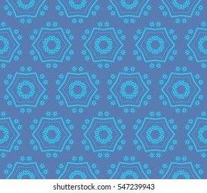 Color design geometric pattern. Seamless vector illustration blue color.