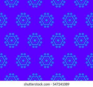 Color design geometric pattern. Seamless vector illustration blue color.