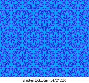 Color design geometric pattern. Seamless vector illustration blue color.