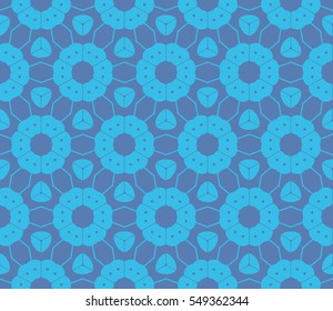 Color design geometric pattern. Seamless vector illustration blue color.