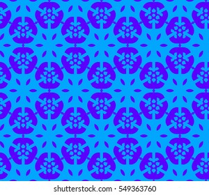 Color design geometric pattern. Seamless vector illustration blue color.