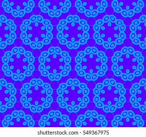Color design geometric pattern. Seamless vector illustration blue color.