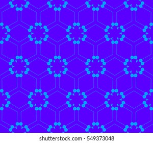 Color design geometric pattern. Seamless vector illustration blue color.