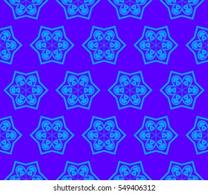 Color design geometric pattern. Seamless vector illustration blue color.