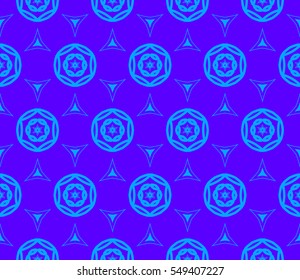 Color design geometric pattern. Seamless vector illustration blue color.