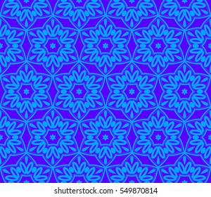 Color design geometric pattern. Seamless vector illustration blue color.