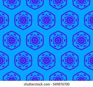 Color design geometric pattern. Seamless vector illustration blue color.