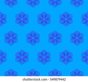 Color design geometric pattern. Seamless vector illustration blue color.