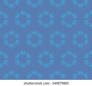 Color design geometric pattern. Seamless vector illustration blue color.