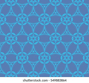 Color design geometric pattern. Seamless vector illustration blue color.