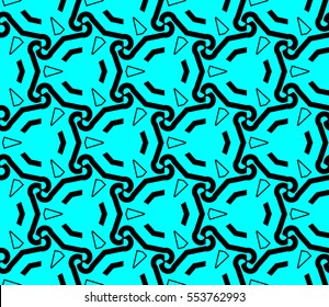 Color design geometric pattern. Seamless vector illustration blue color.