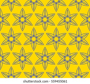 Color design geometric pattern. Seamless vector illustration yellow color.