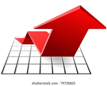 The color diagram with arrow