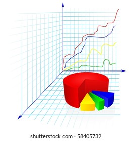 The color diagram with arrows
