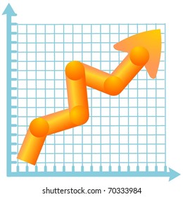 The color diagram with arrows