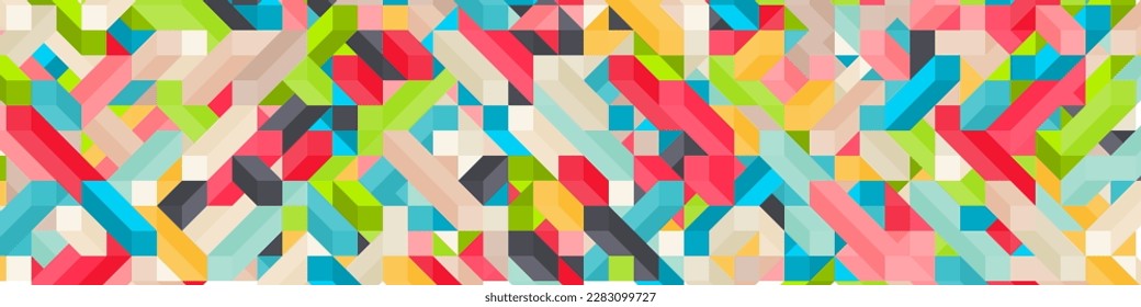 Color Diamonds illusion background abstract illustration