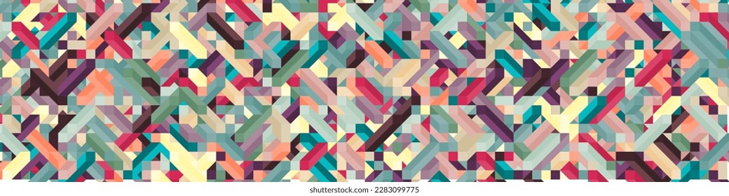 Ilustración abstracta del fondo de la ilusión de los diamantes de color