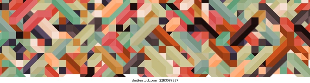 Ilustración abstracta del fondo de la ilusión de los diamantes de color