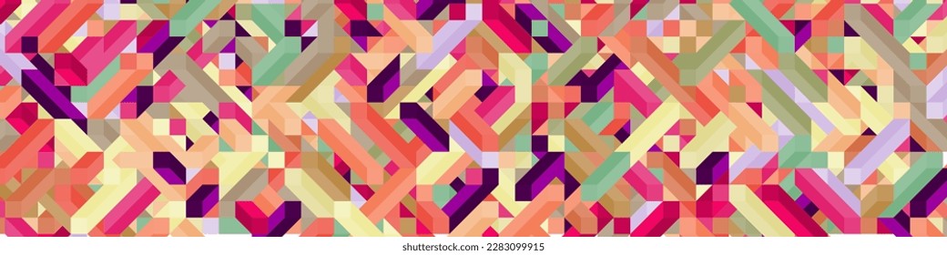 Color Diamonds illusion background abstract illustration