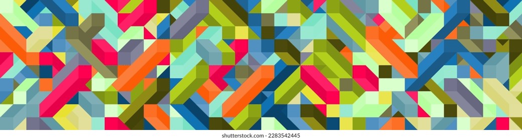 Color Diamonds illusion background abstract illustration