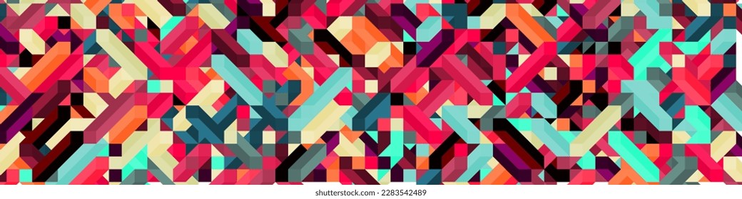 Color Diamonds illusion background abstract illustration