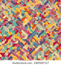 Color Diamonds illusion background abstract illustration