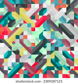 Color Diamonds illusion background abstract illustration