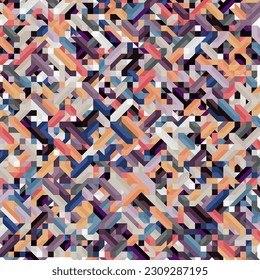 Color Diamonds illusion background abstract illustration