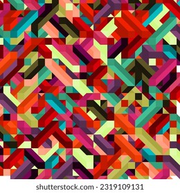 Color Diamonds illusion background abstract illustration