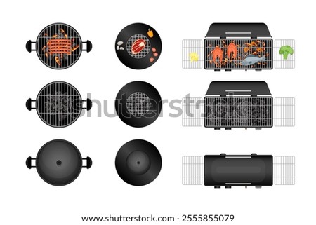 Similar – Image, Stock Photo Closed grille at the entrance to the underground parking garage of a high-rise building in Neue Mainzer Straße in the city center of Frankfurt am Main in Hesse in neorealistic black and white