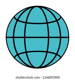 color digital global connection network technology