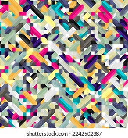 Color Dimonds illusion background abstract illustration