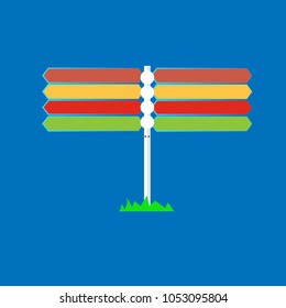 Color direction signs