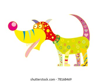 color dog