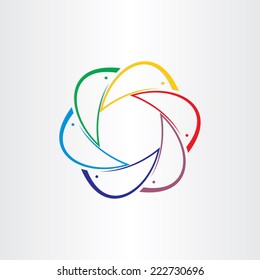 color dolphins in circle