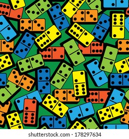 color domino seamless pattern