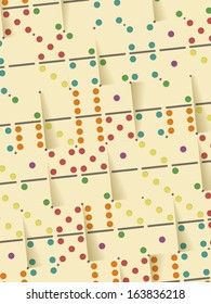 Color Dominoes Background Pattern