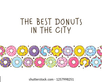 Color donuts background for Your design
