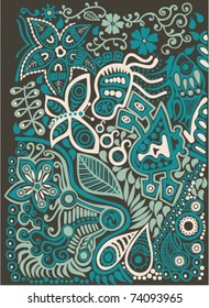color doodle background