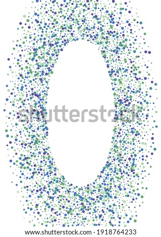 Color Dot Background. Green Circle Celebration. Blue Carnival Confetti.