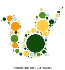 color dot cat vector texture