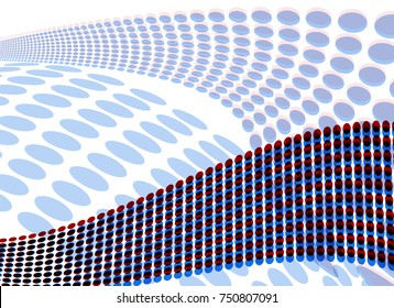 color dot line curve abstract background.