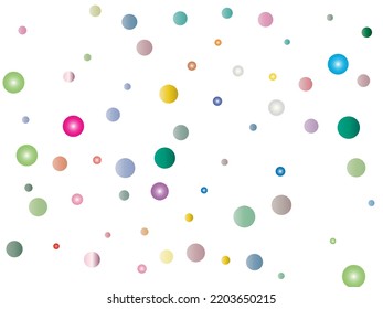 Color dots different sizes. Small and big confetti for new year party.