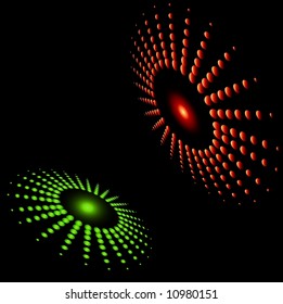 color dots in vector