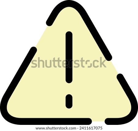 Color dotted line icon caution