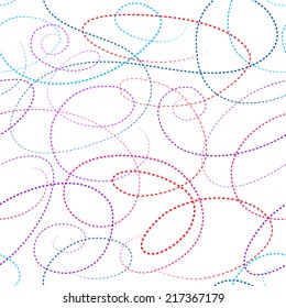 Color dotted lines seamless pattern