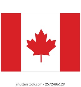 color drawing of the flag of Canada