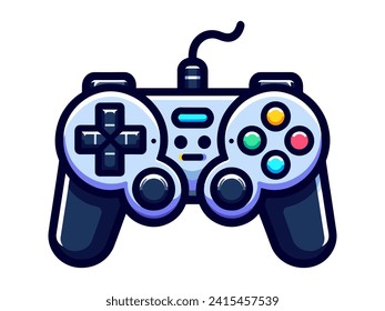 Color drawing of a game controller with a wire