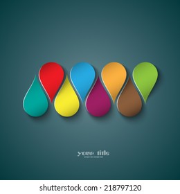 Color drops logo design